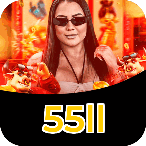 Interface do aplicativo 55ll mostrando jogos disponíveis no iOS e Android